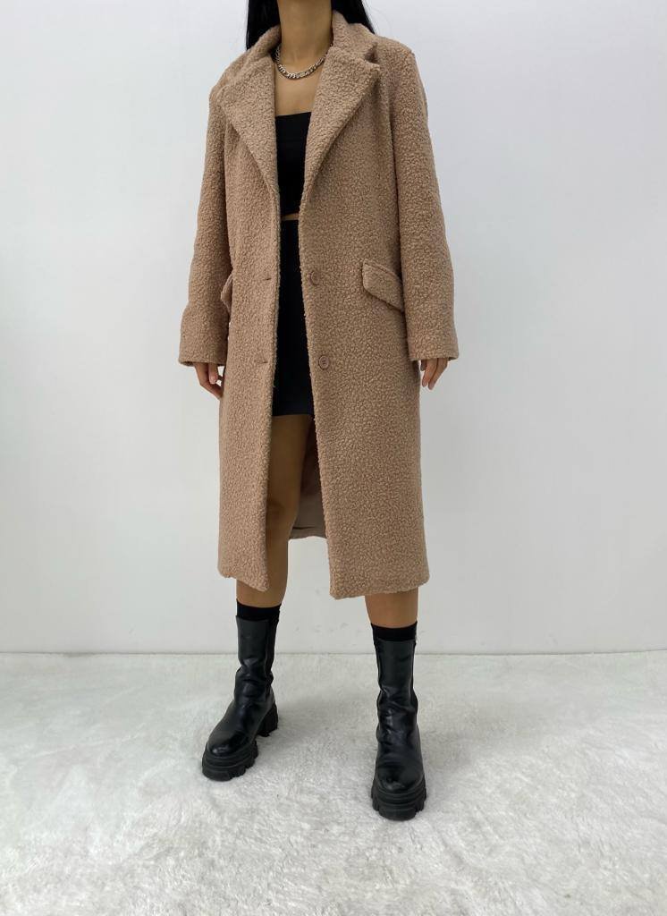 Long teddy jacket